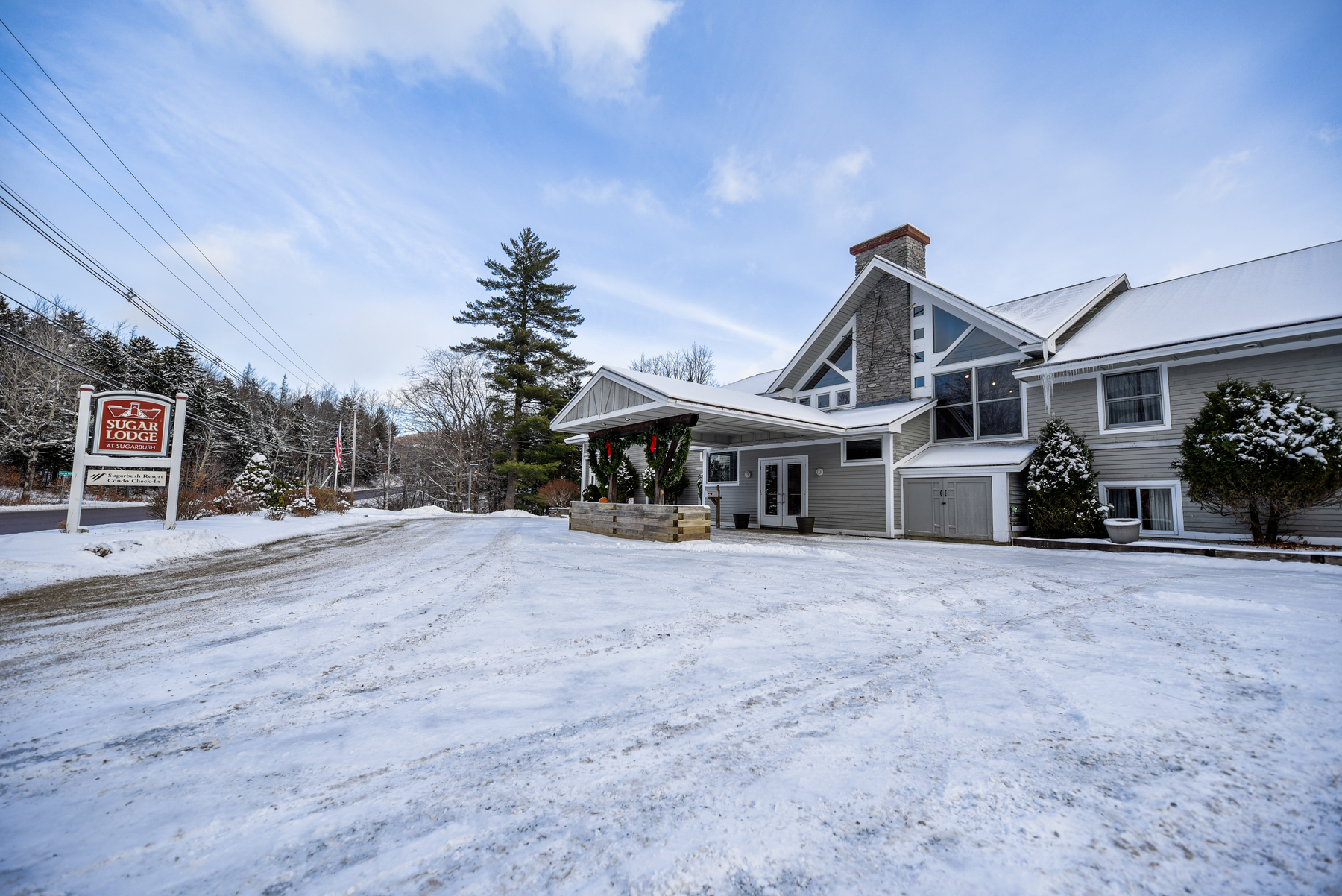 Sugar Lodge Winter Outside
