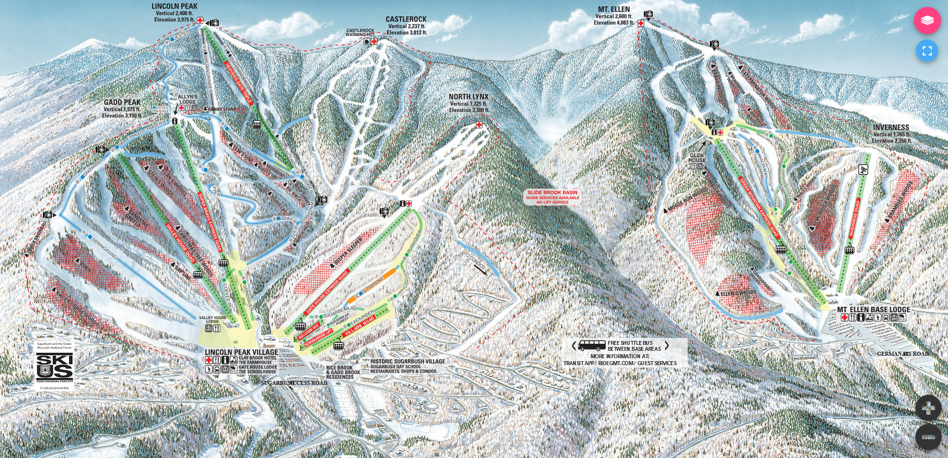 Sugarbush Interactive Map