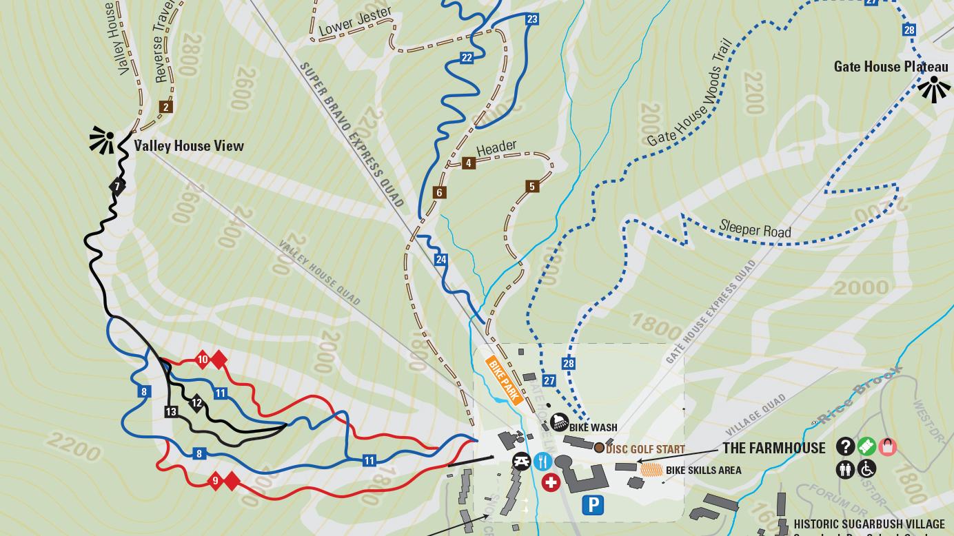 Sugarbush Summer Trail Map