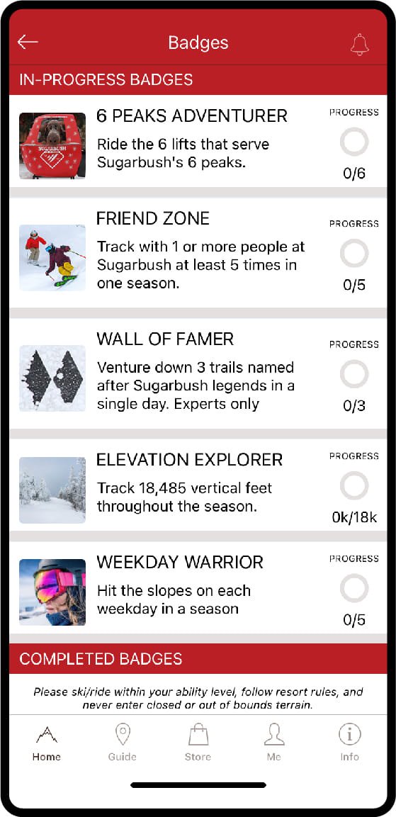 Sugarbush App Challenges