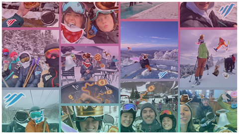 Collage of photos from the 25/26 winter season