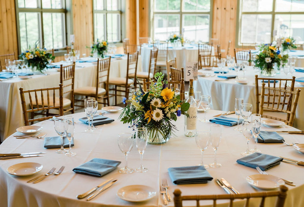 Rumble's Wedding Reception Table Decor