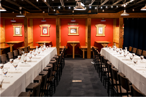 Castlerock Pub Interior with banqet tables