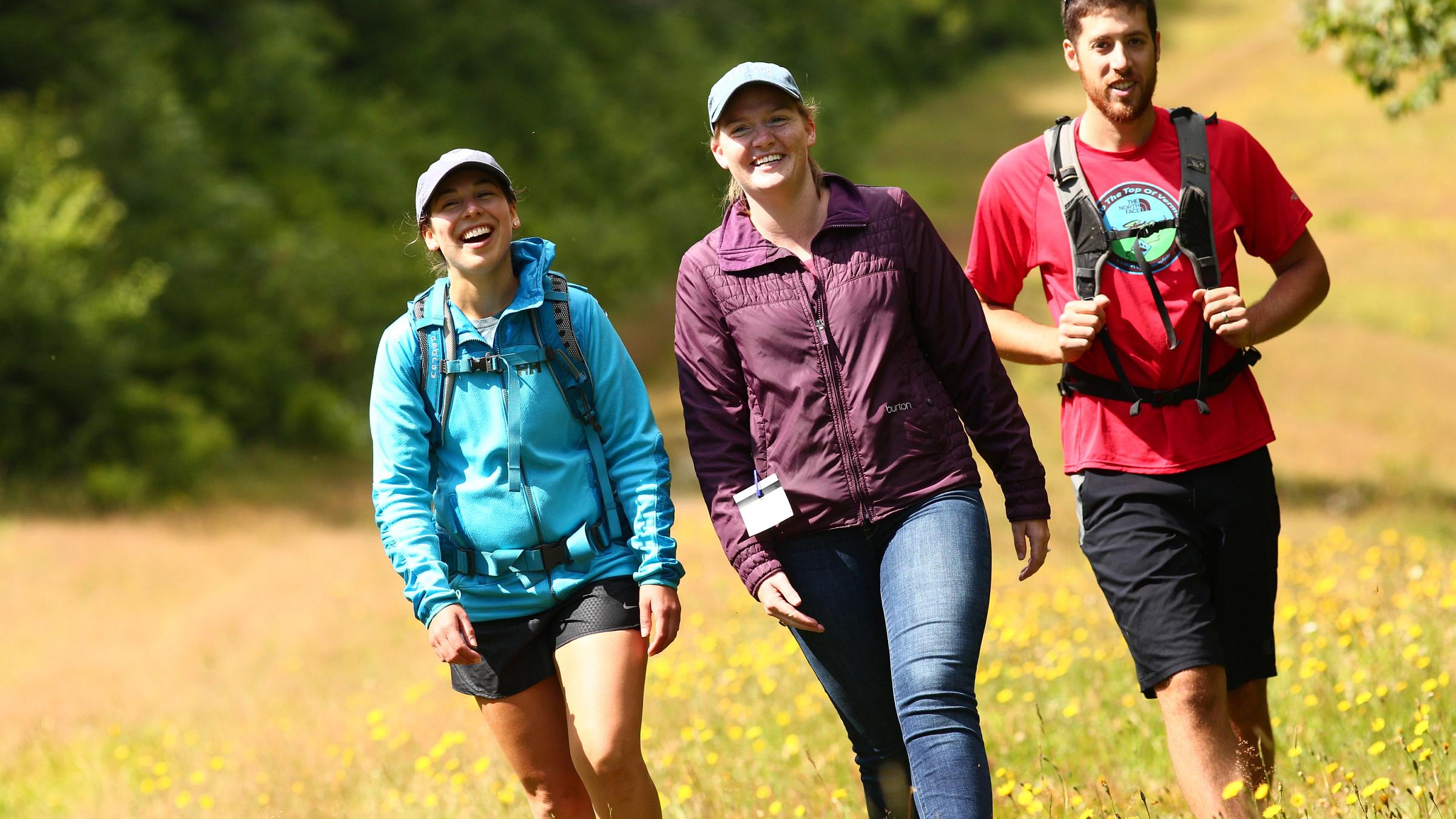 Hiking fun with friends