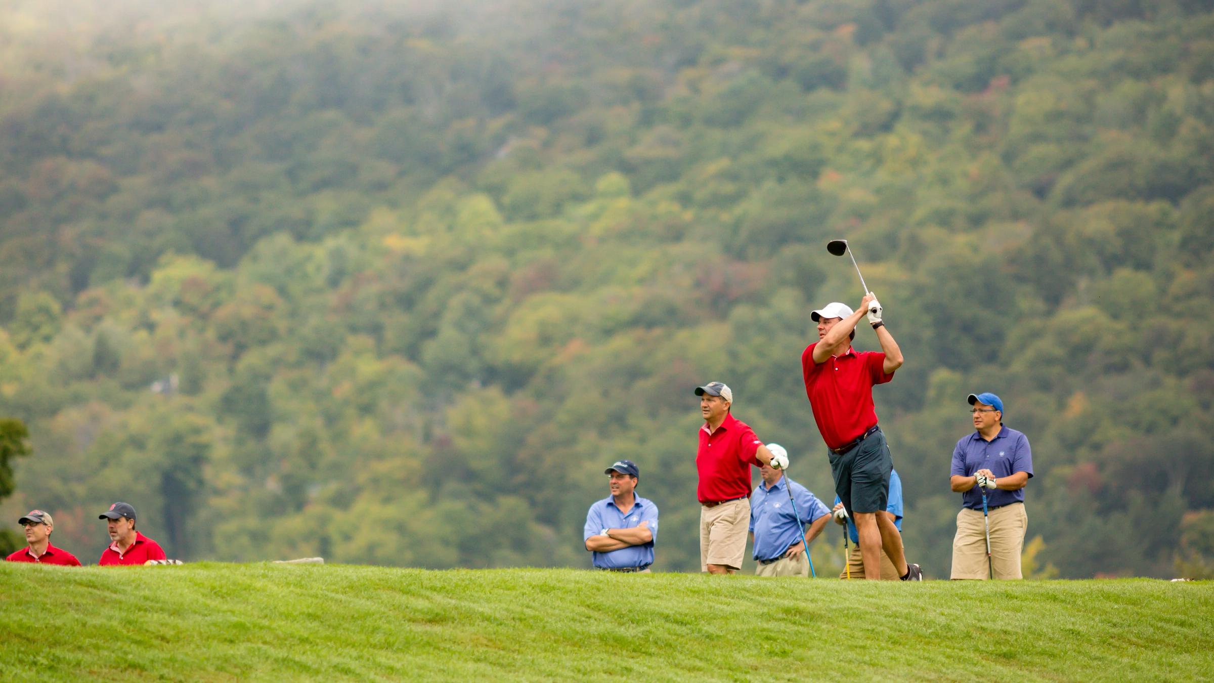 golfing with friends