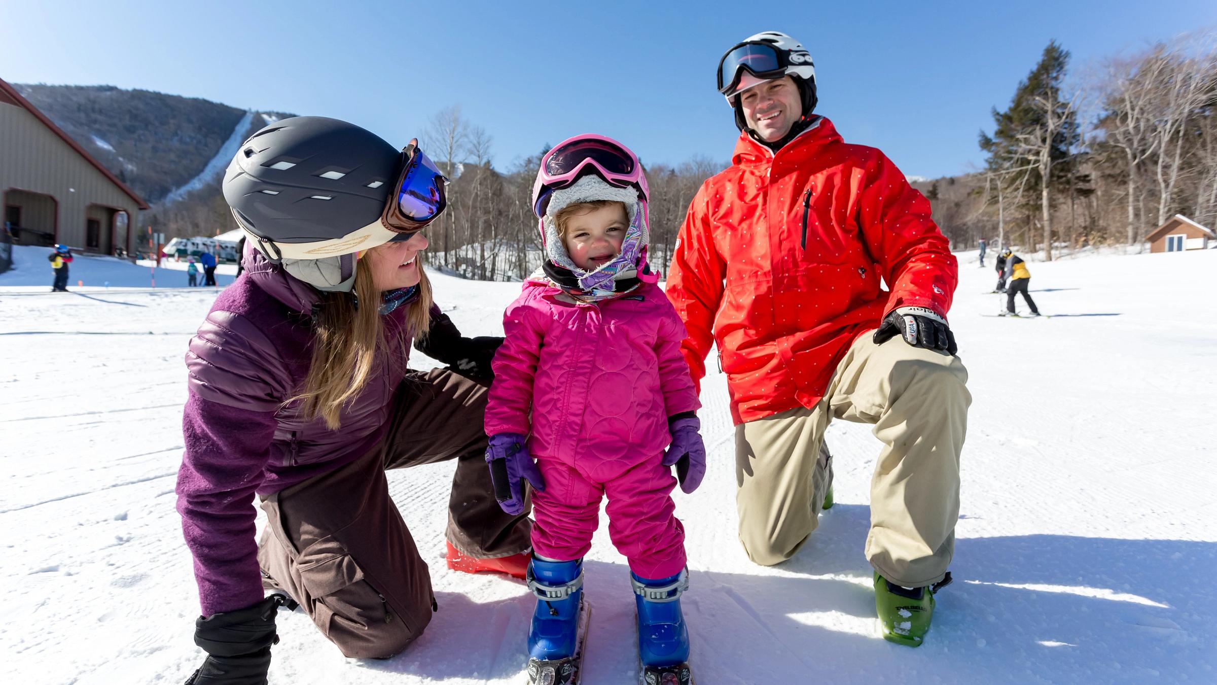 Family fun in Lincoln Peak base area