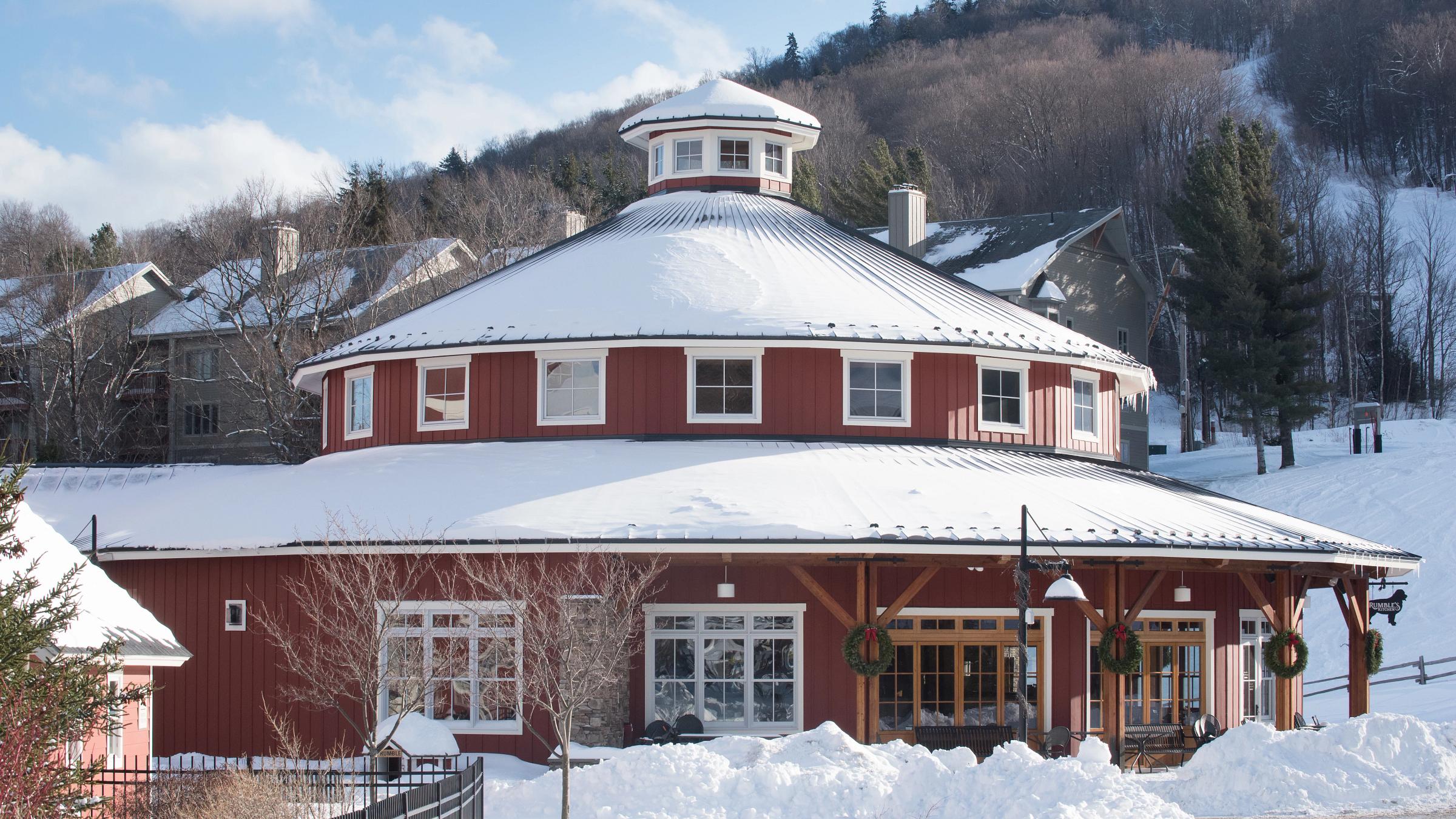 Rumble's during the winter with snow