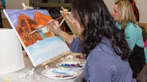 Paint and Sip Event