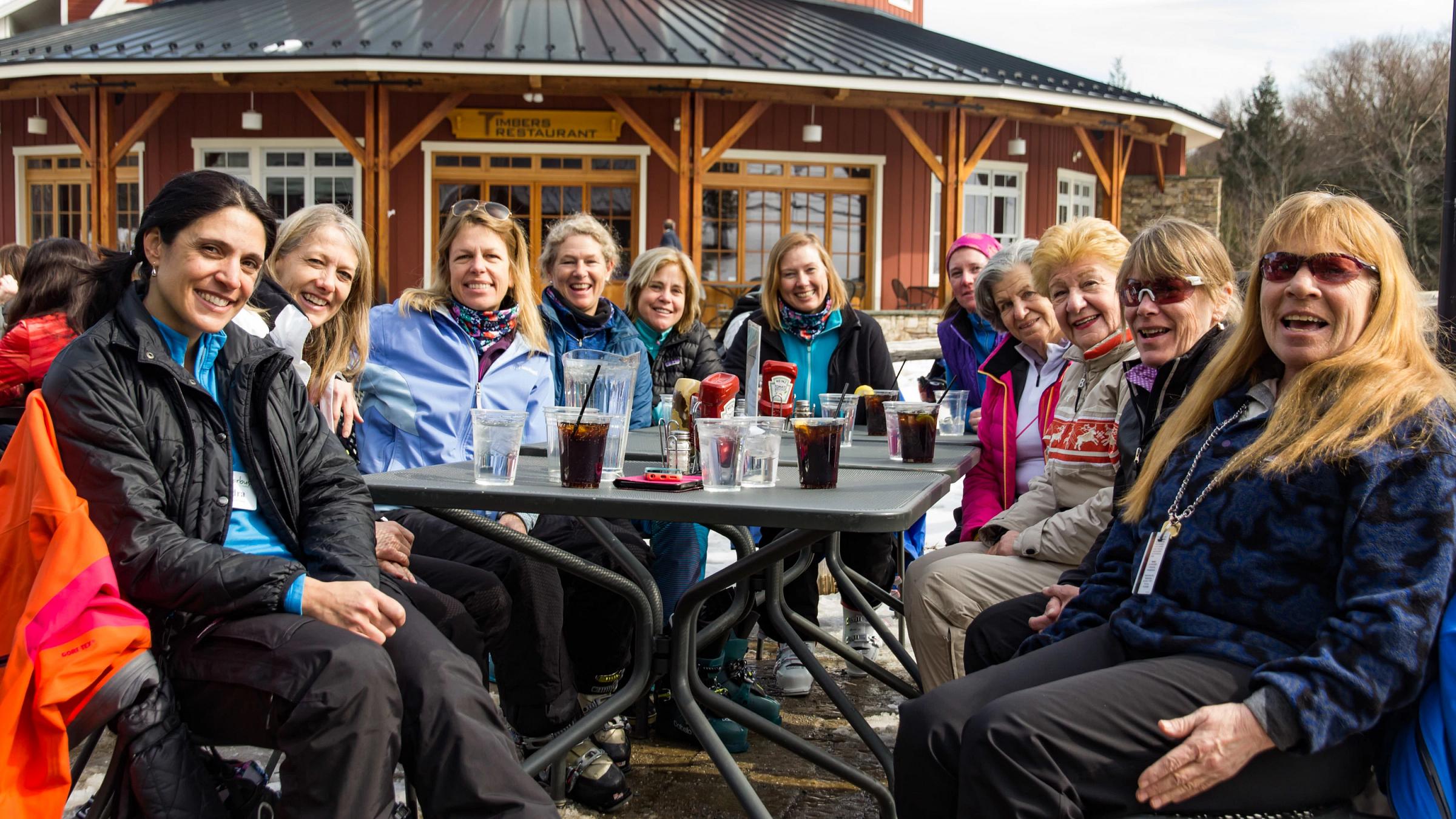 Group of friends enjoying drinks