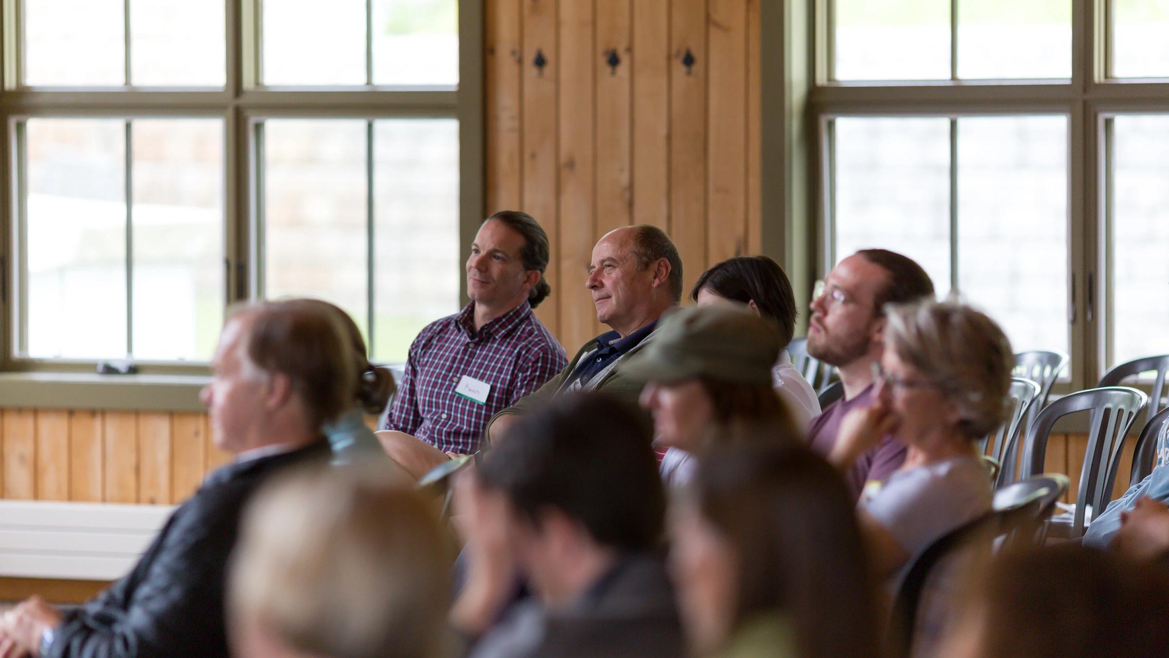 Crowd during conference in Gatehouse