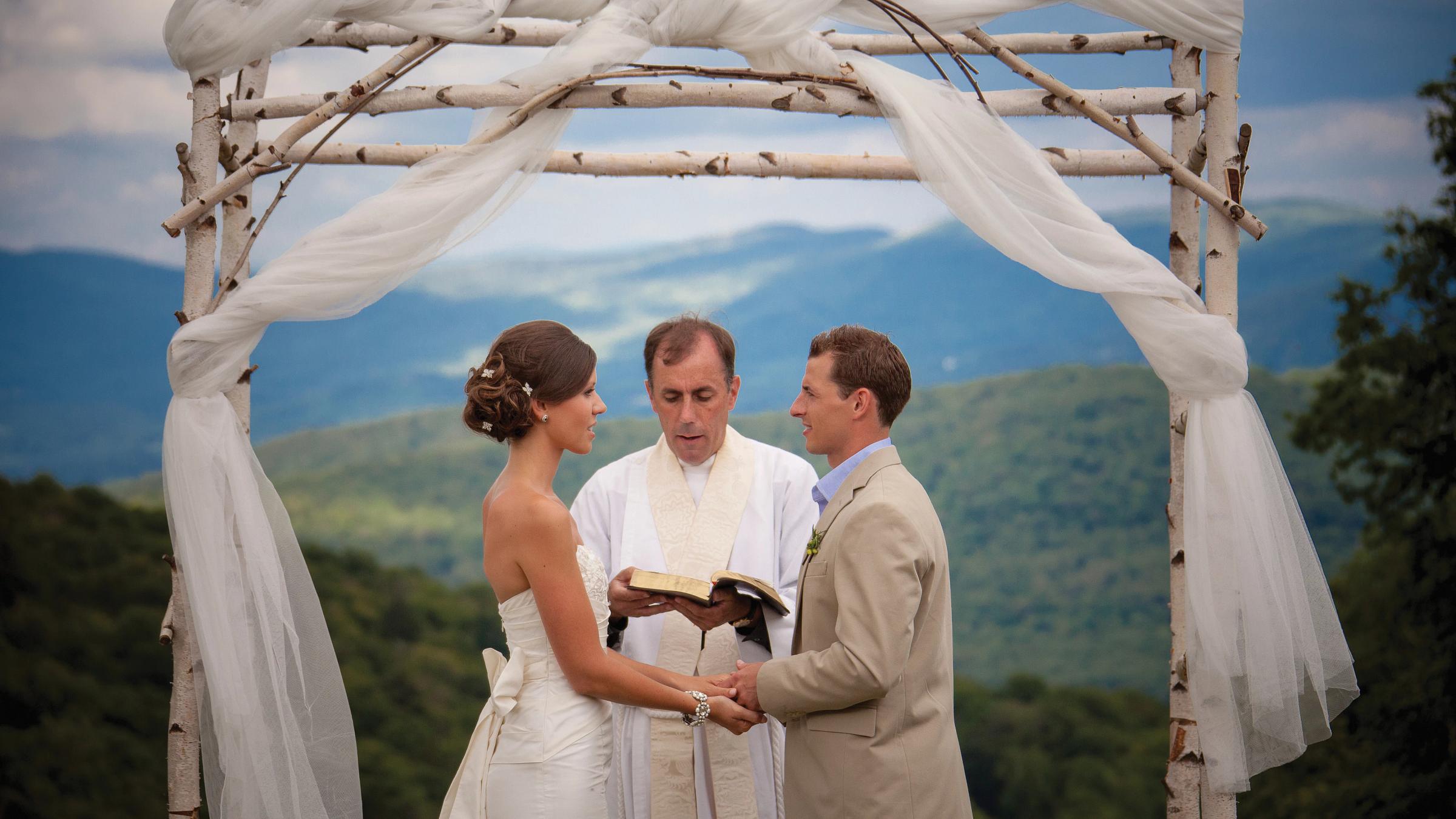 Ceremony with a view