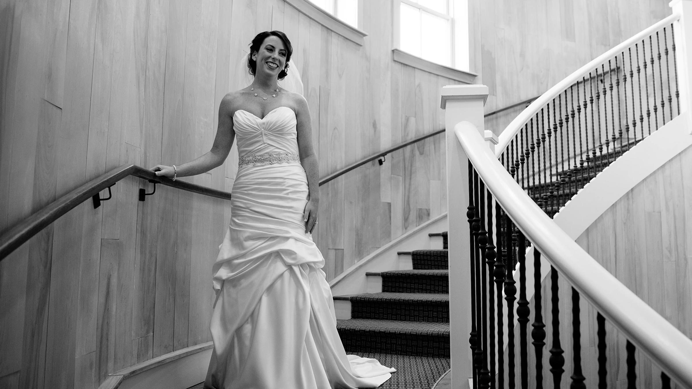 Black and White bride in Claybrook