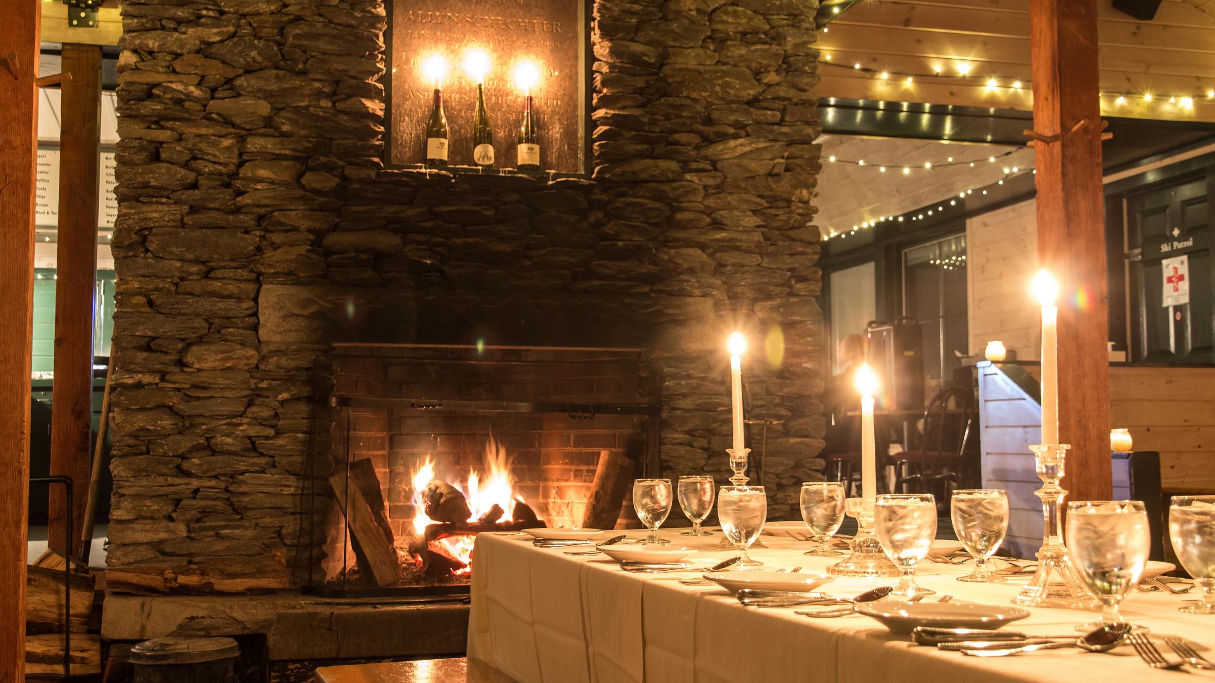 Allyn's Lodge beer dinner set-up