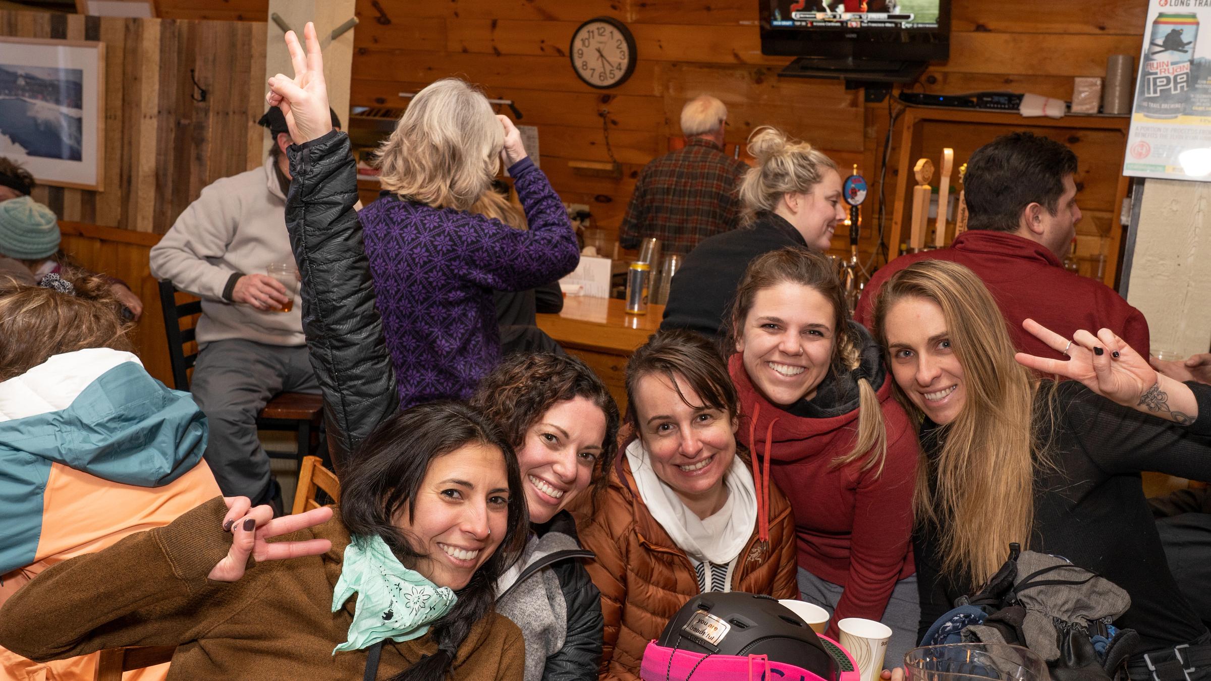 Group of friends smiling at the GML