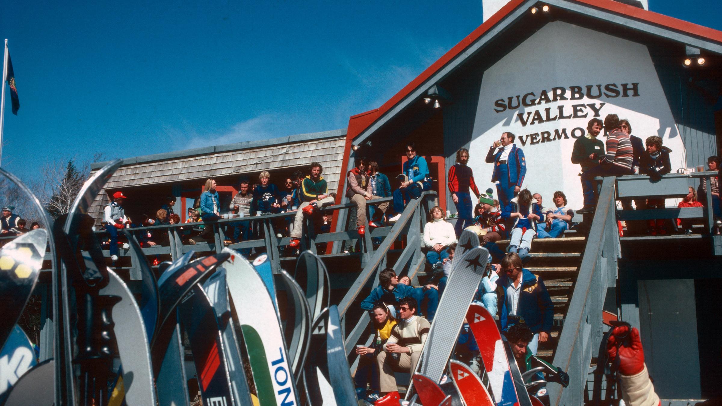 Crowd of people at Mt. Ellen