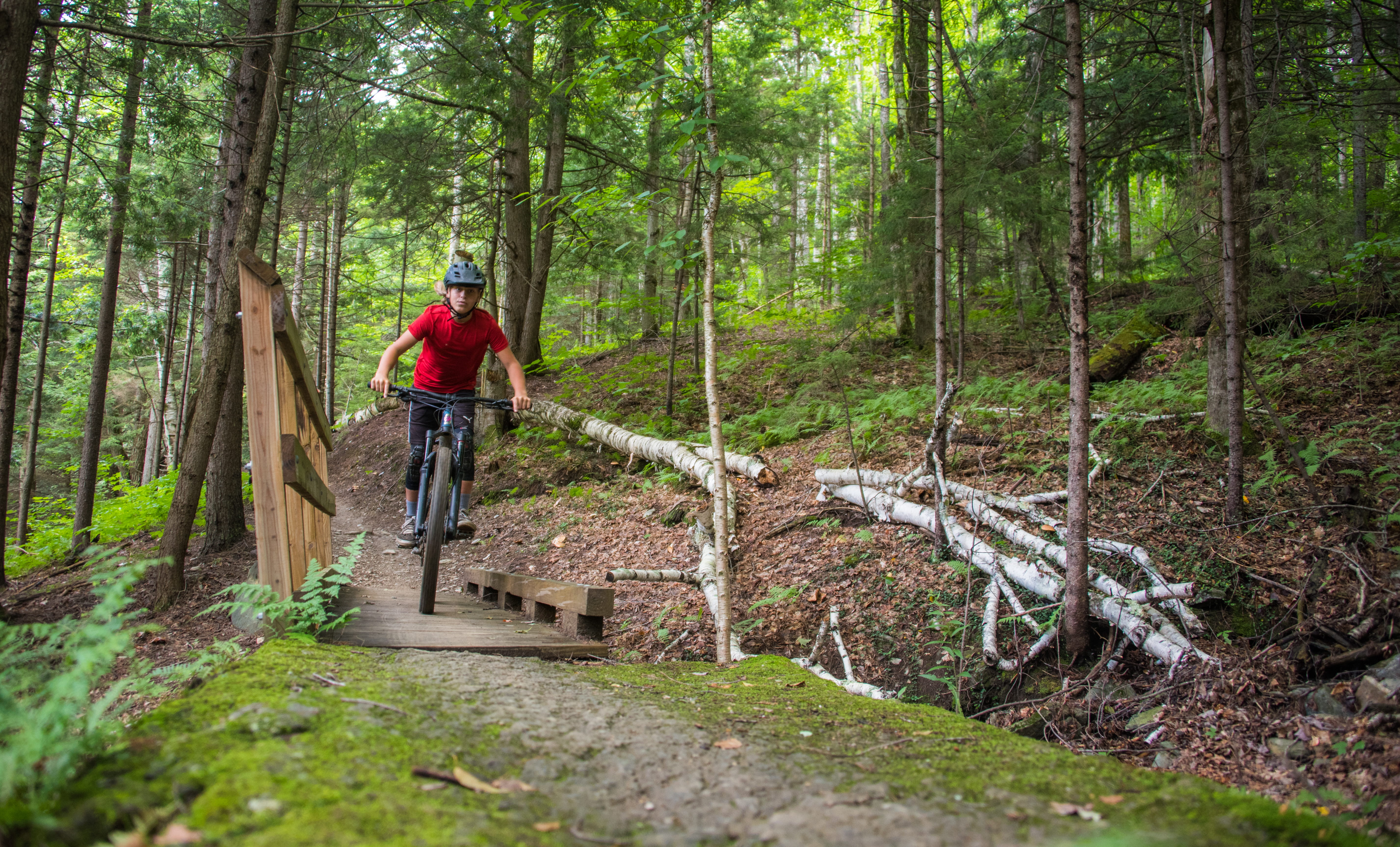 Red Shirt Bike Bridge